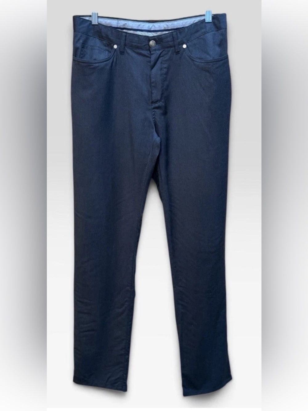 Peter Millar 100% Wool Charcoal Gray 5 Pocket Pants Size 32x33! Excellent Cond!